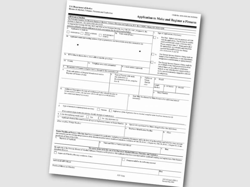 ATF Form 1.